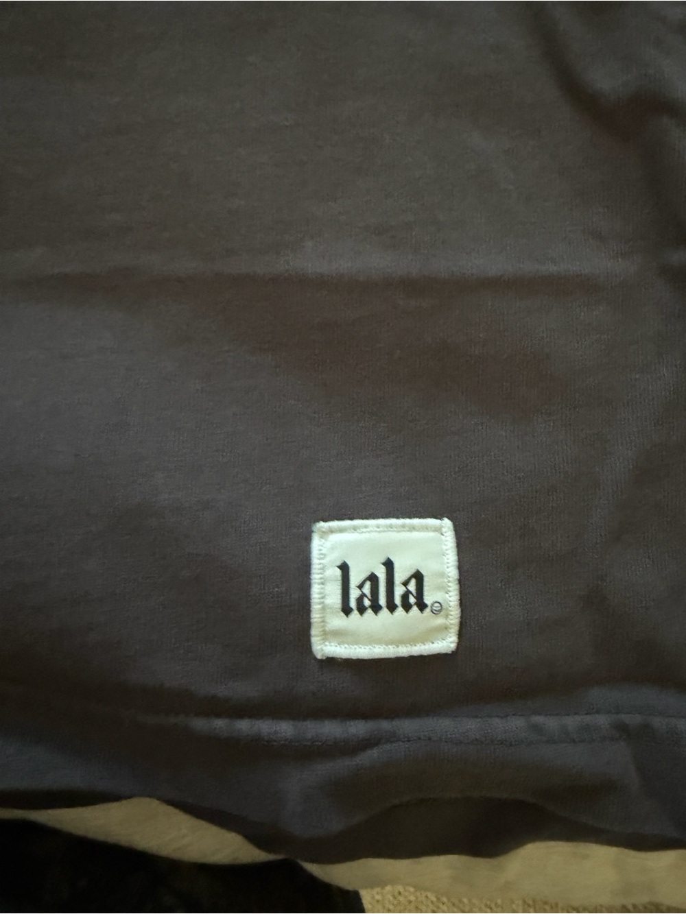 Dressed in LalaCharcoal Smiley Graphic Kids Tee - Picture 3 of 4